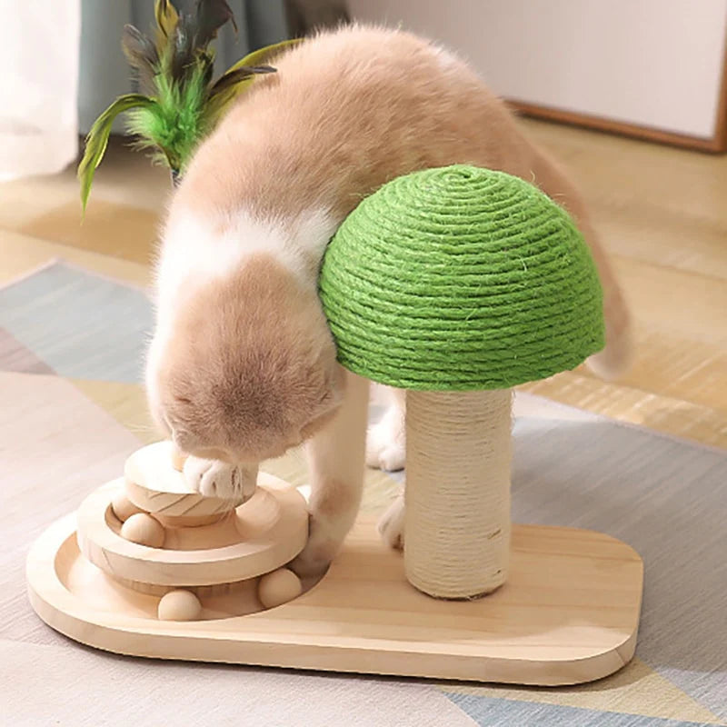 SlumberPaws™ Wooden Scratching Post