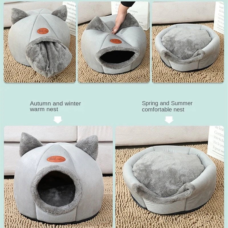 SlumberPaws™ Snuggle Cave Bed