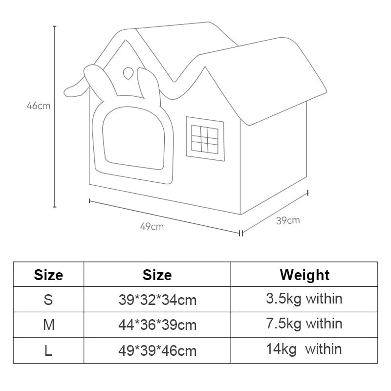 SlumberPaws™ Removable Roof Bed