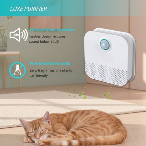 Slumber & Paws розумний очищувач повітря для лотка з безшумною роботою та безпечною технологією озонування для котів.